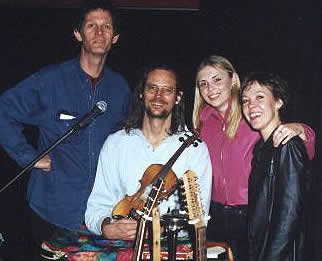 Andrew Clermont with Greg Champion, Chantel Delaney and Felicity.